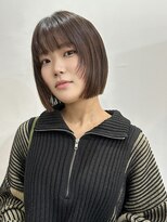 サクラ オモテサンドウ(SAKURA) フェイスレイヤー/切りっぱなしボブ/ぱっつん前髪