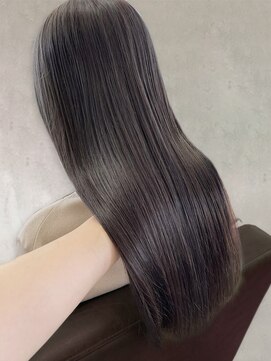 ビジョルノ つくばみどりの店(Begiorno) 20代30代艶感ストレート♪髪質改善カラーミルクティーベージュ