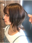 ウルフレイヤー/ソフトウルフ/顔まわりカット/レイヤーカット