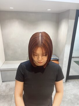 エイトオーミヤ 大宮店(EIGHT omiya) ボブ×オレンジ