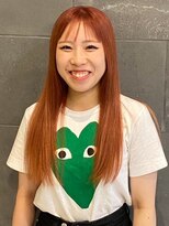 ディスコネクト(DISCO-N-NECT)&nbsp;オレンジブラウン　ダブルカラー　髪質改善ストレート　ツヤ髪