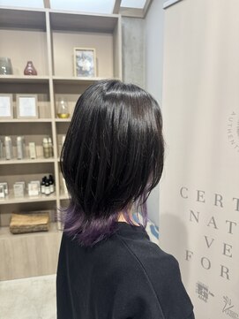 プレビア 上尾店(PREVIA) 質感再整カラー☆インナーパープル