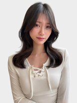 オリーブベージュ/オリーブグレージュ/透明感カラー/くびれヘア/