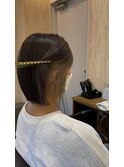 インナーカラーボブ