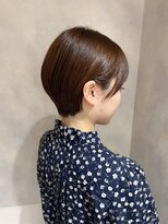 フェイス 石川町 (FACE)&nbsp;秋冬カラー×ひし形ショート×前髪あり×丸み×横浜×30代