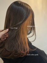 ルエラ 堅田(Luela) オレンジインナーカラー