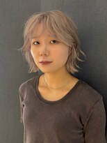 ジアン テラス(GIEN TERRASSE)&nbsp;ベージュ/ハイトーンボブ/パーマ風セット