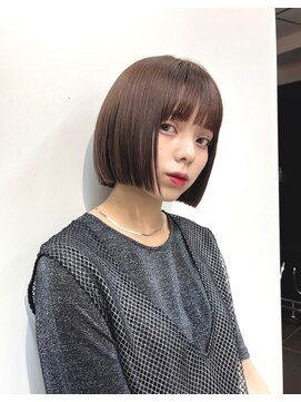 ヴェイン 渋谷(vain) 柔らかみのあるブラウン×ボブ