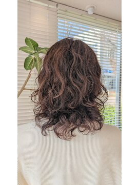 アース 三田南ウッディタウン店(HAIR&MAKE EARTH) 20代30代40代ふんわりカールヘルシースタイル春パーマ　5/7
