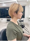 ショートカットxひし形ショートボブ×前髪あり20代30代40代