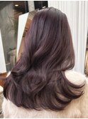 うるツヤオリーブベージュモテ髪色気エアリーカール美髪大人ヘア