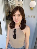 夏の透明感ナチュラルブラウン
