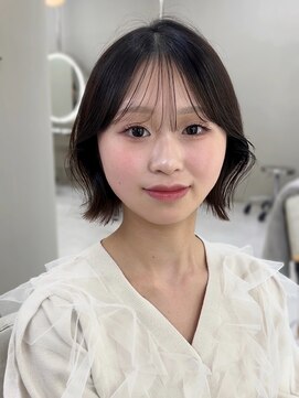 アイドットプラスサッポロ 札幌(i.+SAPPORO) 韓国風シースルーバングくびれボブ