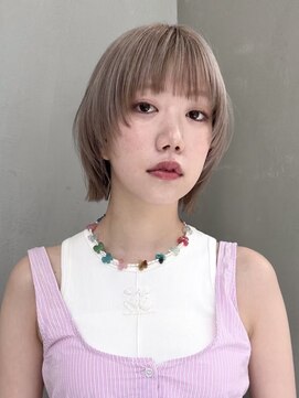 ギークス(GEEKS) 【GEEKS渋谷】冬カラー/初ブリーチ/ミルクティー/ショートウルフ