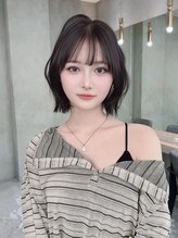 ロンドリゼル 札幌(Lond RiseL) オリーブグレー/前髪/ボブ/マロンベージュ/黒髪/髪質改善/小顔