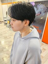 リップソウル(RIP SOUL)&nbsp;《RIP SOUL》黒髪ツーブロックセンターパートショート