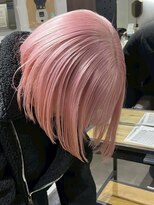 アルカナ 明治神宮前原宿(ARCANA) ピンク ホワイトピンキー ケアブリーチ ボブ ペールピンク