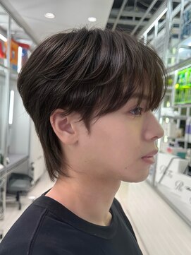 ノラキチジョウジ(NORA KICHIJOJI) 韓国マッシュツーブロックワックスなしアップバングショート