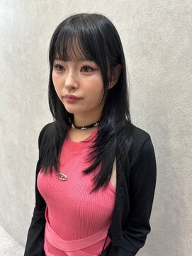 ロンドルピナス 小倉(Lond Lupinus) 黒髪カタログ/オリーブグレー/ココアベージュ/小顔に見せるヘア