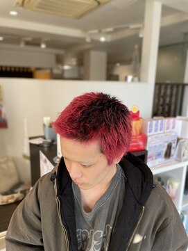 ヘアメディアブロー(Hair Media BLOW) ハイトーンボウズ+デザインカラー