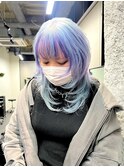 セクションカラー/ケアブリーチカラー/デザインカラー/姫ウルフ
