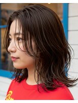 アズグロウヘアー(AS GROW HAIR) 濡れ感ミディ×外ハネレイヤー