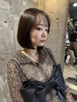 エス 大阪梅田店(es) 透明感ぷつっとボブ