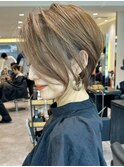 大人ショートボブ30代40代50代銀座丸みクビレ若見え