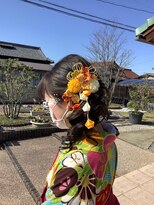 美容室サティ&nbsp;卒業式 ハーフアップ