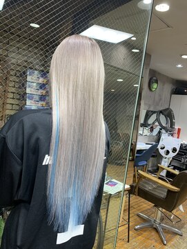 ラフ 難波店(LAFF) #黒髪#ボブルフ#ネビージュ#小顔#ワンレン