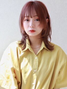 ミルティ(Myrtille) Myrtille☆大人かわいいピンクベージュのウルフカット☆