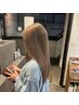 リタッチケアブリーチ＋髪質改善カラー◎
