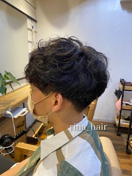 ロレ 下北沢(lore) メンズマッシュゆるパーマスタイル/刈り上げ/セットしやすい