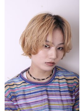 ヨファ ヘアー 芦屋店(YOFA hair) 似合わせカット小顔デザインカラーシルキーベージュ0706