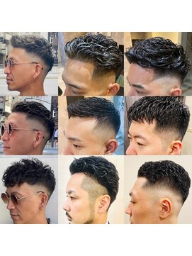メグロバーバーショップロッポンギ 目黒六(MEGURO BARBER SHOP 6PPONGI) PERM STYLE SAMPLE