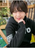 黒髪で好感度UP斜めバングマッシュヘアc5北浦和20代30代40代