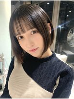 ティア(Tia.)&nbsp;縮毛矯正/髪質改善トリートメント/ミディアムヘア/グレージュ