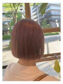 ピンクベージュ*ミニボブ