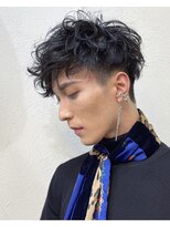 ベル 新宿(Belle) アパレル系男子に大人気の刈り上げにメンズハードパーマスタイル