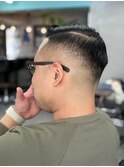 サイドパート スキンフェード 南楠葉