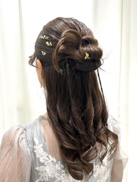 サクララ(Sakura la) カチモリハーフアップ/金箔/鎌倉/参列ヘア/お呼ばれヘア