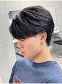センターパートニュアンスパーマ韓国カルマパーマコンマヘア