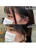 大人可愛い20代30代40代小顔後れ毛顔周りくびれレイヤーカット