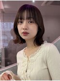 ボブ/切りっぱなしボブ/タッセルボブ/ダークグレー/ミニボブ