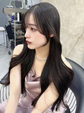 ロンドアヴァントゥス 池袋(Lond aventus) ミニウルフレイヤーカット顔周りカット前髪カット韓国ロング池袋