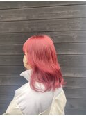 イメチェン/ホワイトブロンド/外ハネボブ/美髪/茨木
