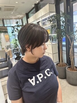 ステアケース 武蔵小杉店(stair:case) 2025夏人気大人ショートグレージュ白髪ぼかし