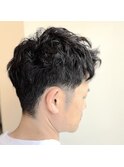 刈り上げショートパーマ