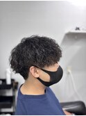 ツイストスパイラルパーマメンズマッシュパーマ