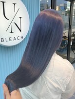 アン ブリーチ(UN BLEACH)&nbsp;ブリーチカラー×くすみブルー髪質改善Tr【高木】